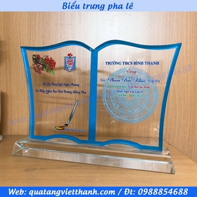 Biểu trưng pha lê (Mẫu quyển sách)