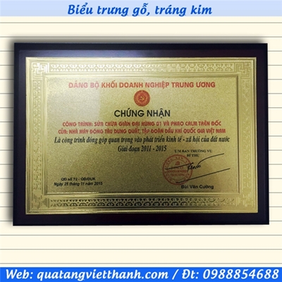Biểu trưng tráng kim A4