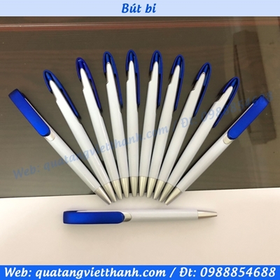 Bút bi VT1 trắng - xanh