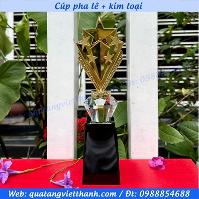 Cúp pha lê 15 sao - Kim cương