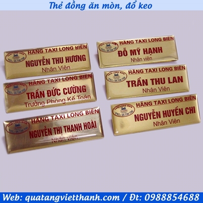 Thẻ đồng Taxi Long Biên