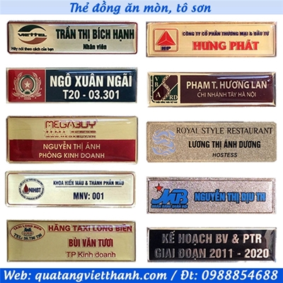 Thẻ đồng ăn mòn