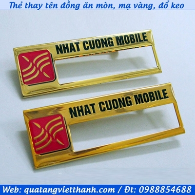 Thẻ thay tên đồng Nhật Cường