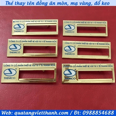 Thẻ thay tên Themco