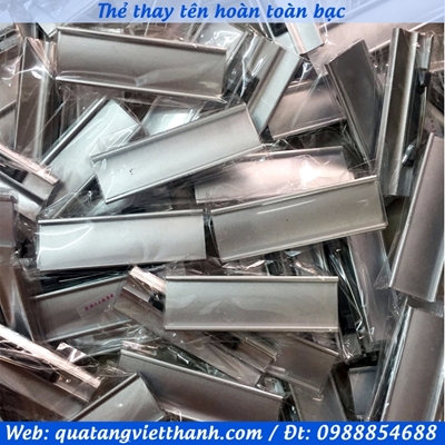 Phôi thẻ thay tên hoàn toàn bạc