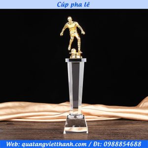 Cúp Bóng đá pha lê - kim loại