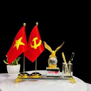 Bộ để bàn đại bàng cờ đôi